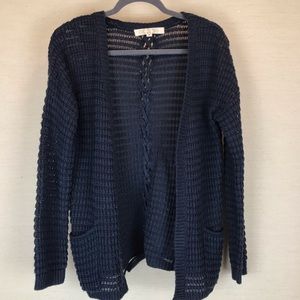 Adorable Navy Blue Knit Tie-up Cardigan💙